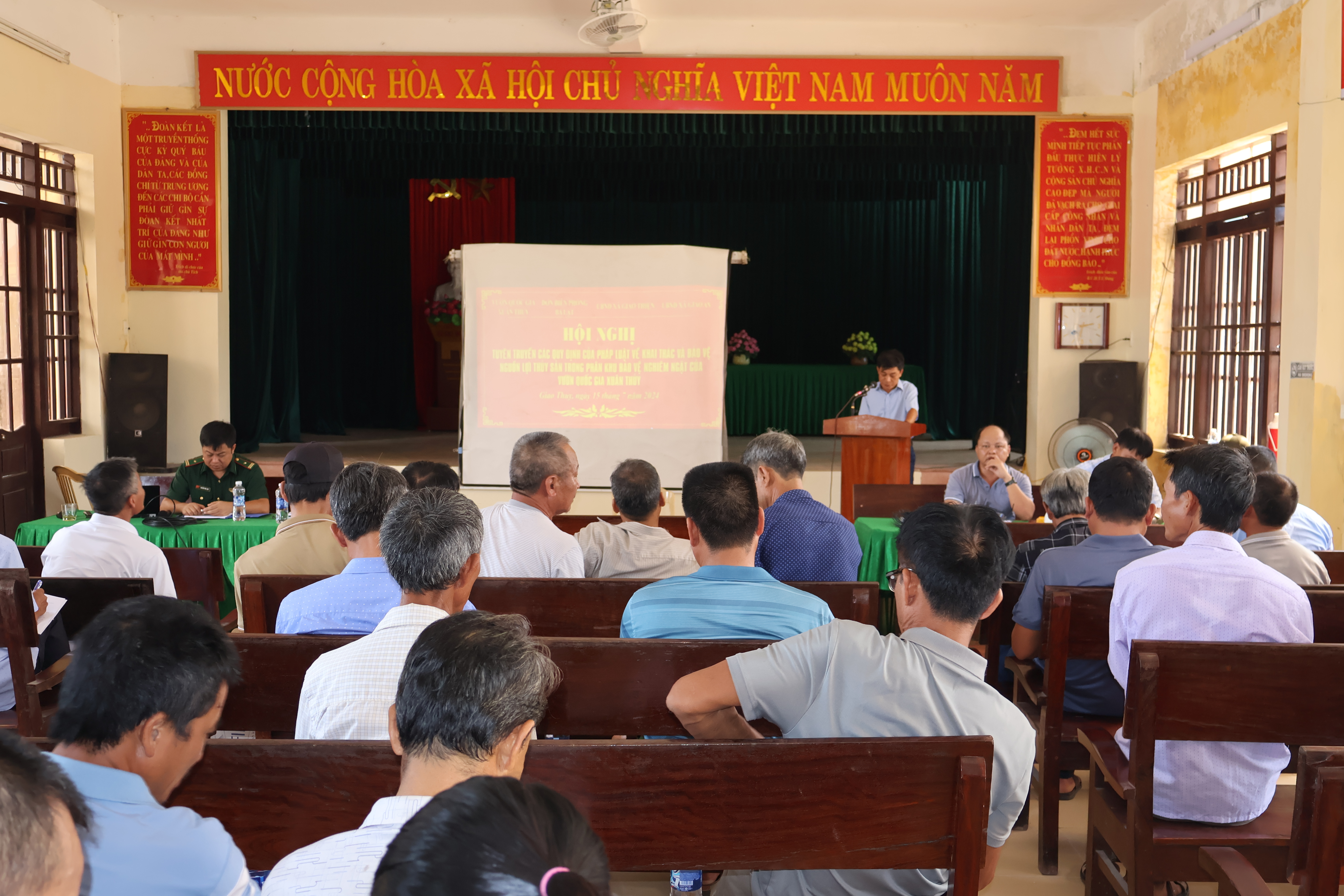 Hội nghị tuyên truyền các quy định của pháp luật về khai thác và bảo vệ nguồn lợi thủy sản trong phân khu bảo vệ nghiêm ngặt của Vườn quốc gia Xuân Thủy 