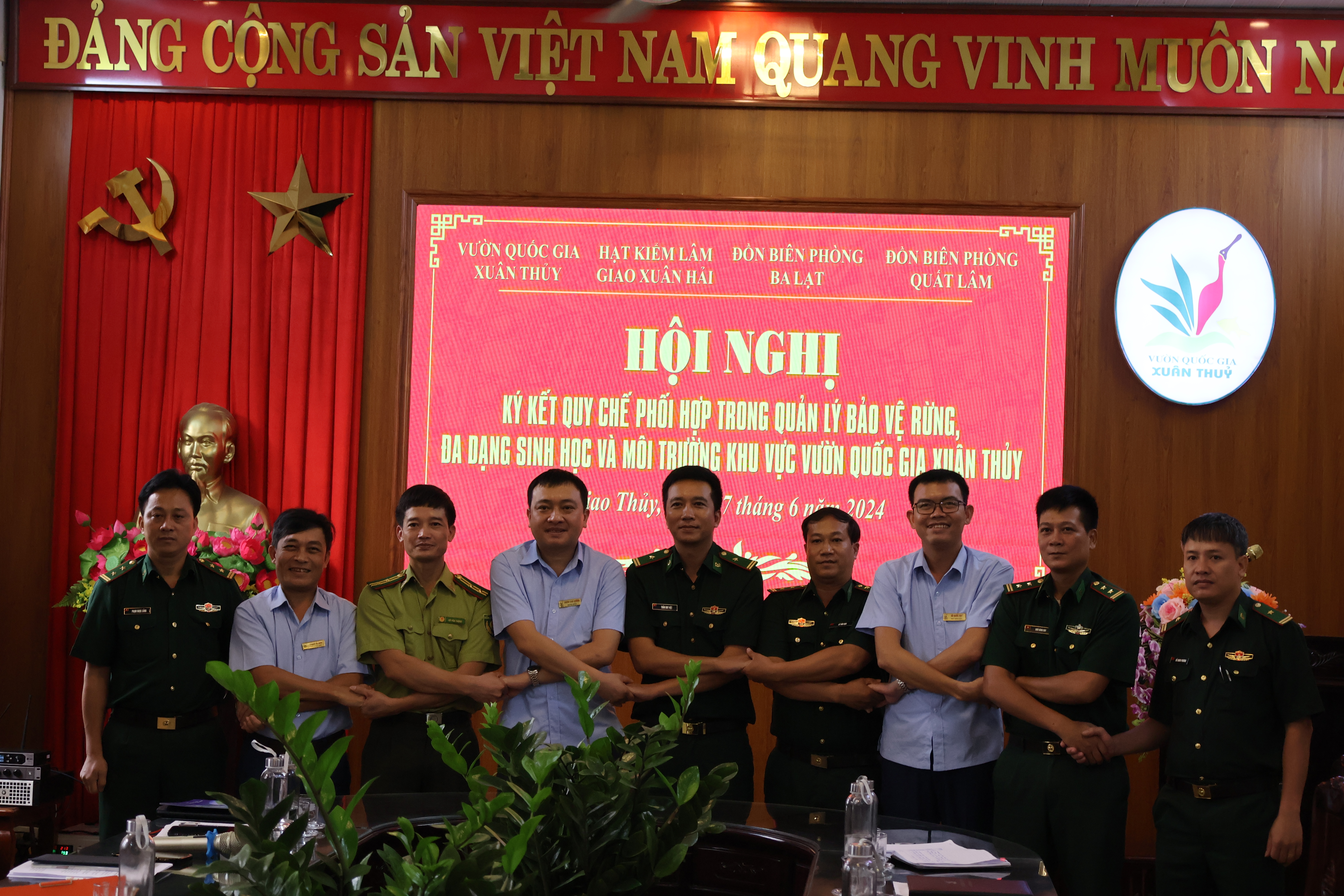 Hội nghị ký kết quy chế phối hợp trong quản lý bảo vệ rừng, đa dạng sinh học và môi trường khu vực Vườn quốc gia Xuân Thủy 